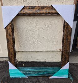 Large Ornate Dark Bronze Picture Frame