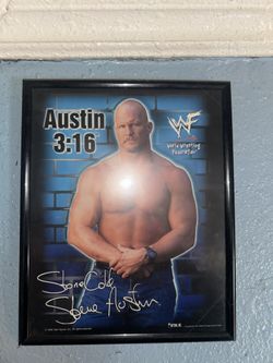 Stone Cold Signed Picture