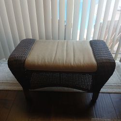 Wicker Ottoman Hampton Bay