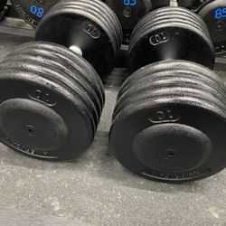 American Dumbbell 105lb Pair