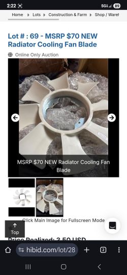 OEM Nissan Skyline R32 Radiator Cooling Fan Blade - RB20/RB25