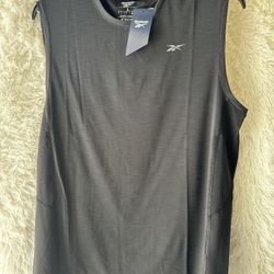 Reebok Men's Black Sleeveless Shirt size Large 