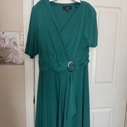 Beautiful Aqua Dress Size 14W