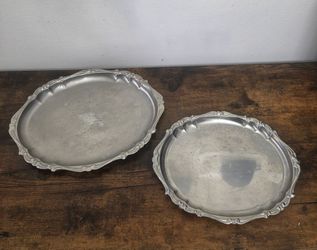 Set of Silver Plated Serving Trays