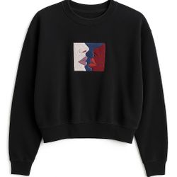 OBEY Black Embroidered Sweatshirt – Size L