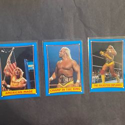 Hulk Hogan 1987 Topps 3 Card Lot