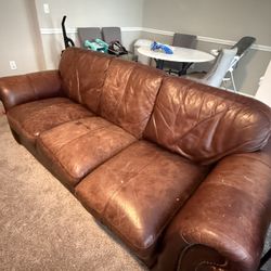 Two Leather Couches