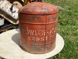 Old Saftey Gas Can with funnel/spout