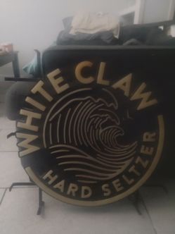 White Claw Hard Seltzer Promotional Sign