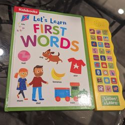 Let's Learn First Words Sound Book