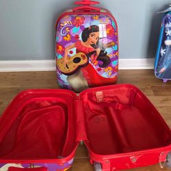 Disney Princess Purple and Red Kids Suitcase