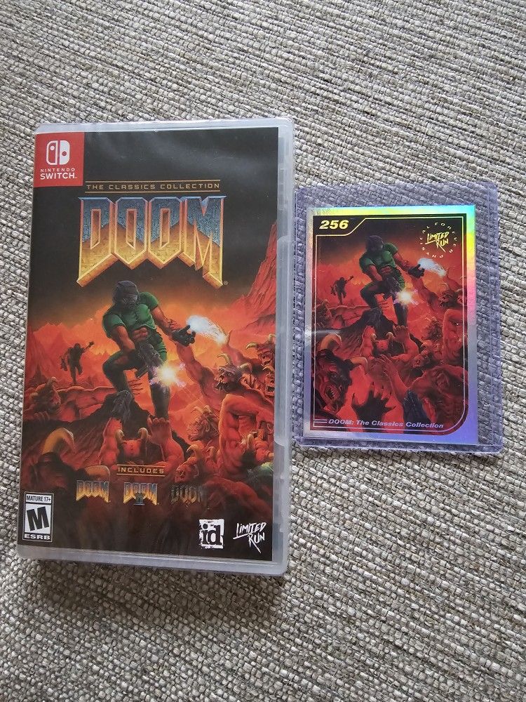 DOOM Classic Collection Nintendo Switch Limited Run Game #102 Brand New Sealed