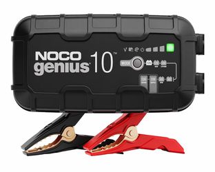 NOCO GENIUS10 10A 6/12V Smart Battery Charger, Trickle Charger & Maintainer Overcharge Protection, Desulfator, Temperature Compensation, Force Mode, F