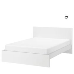 King Size IKEA Malm Bed Frame In White 