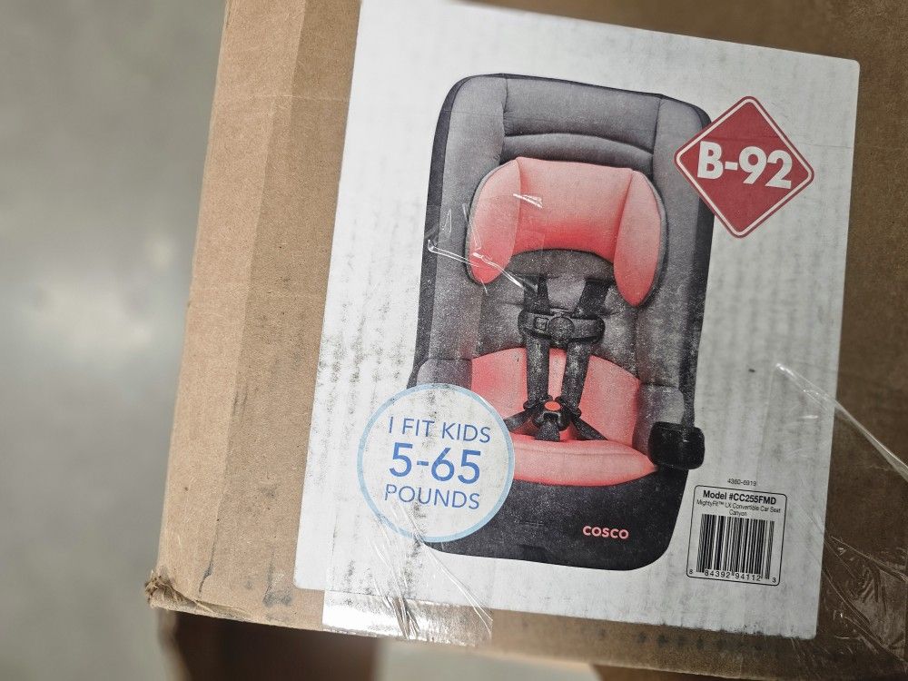 Cosco Kids MightyFit LX Convertible Car Seat, Canyon, Infant & Toddler, Unisex