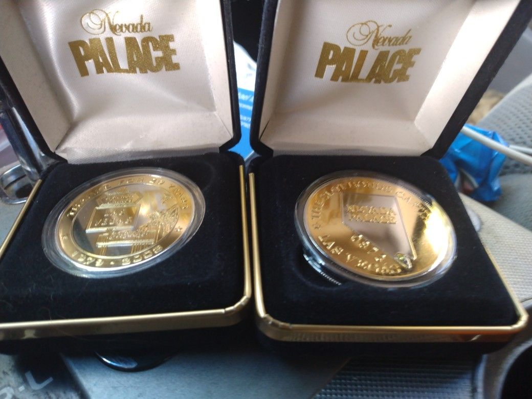 Two $10 Tokens Nevada Palace 