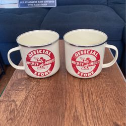 Disney Enamel Tin Coffee Mug Set