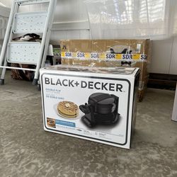 Black Decker Double Flip Waffle Maker