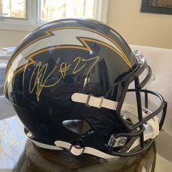 Chargers Replica Helmet Signed JK Dobbins #27