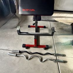 Preacher Curl + Super EZ + EZ Curl Bar