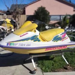 SEADOO XP RUNNING WITH SWIM STEP FULL FUEL SYSTEM REBUILD ALL NEW FUEL LINES AND REBUILT CARB WITH MIKUNI KITS TITLE IN HAND