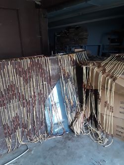 New wooden door way beads in the the box $10.00 each 5 different designs to choose from