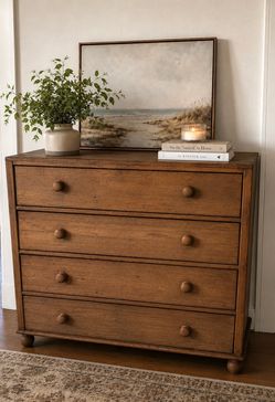 Antique solid wood dresser