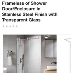 60× 76 Clear Glass. BRAND NEW..