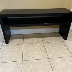 IKEA MODERN CONSOLE TABLE…BLACK BROWN… 55” Wide By 25.5” Height By 15.5”Deep…In Good Condition…$55