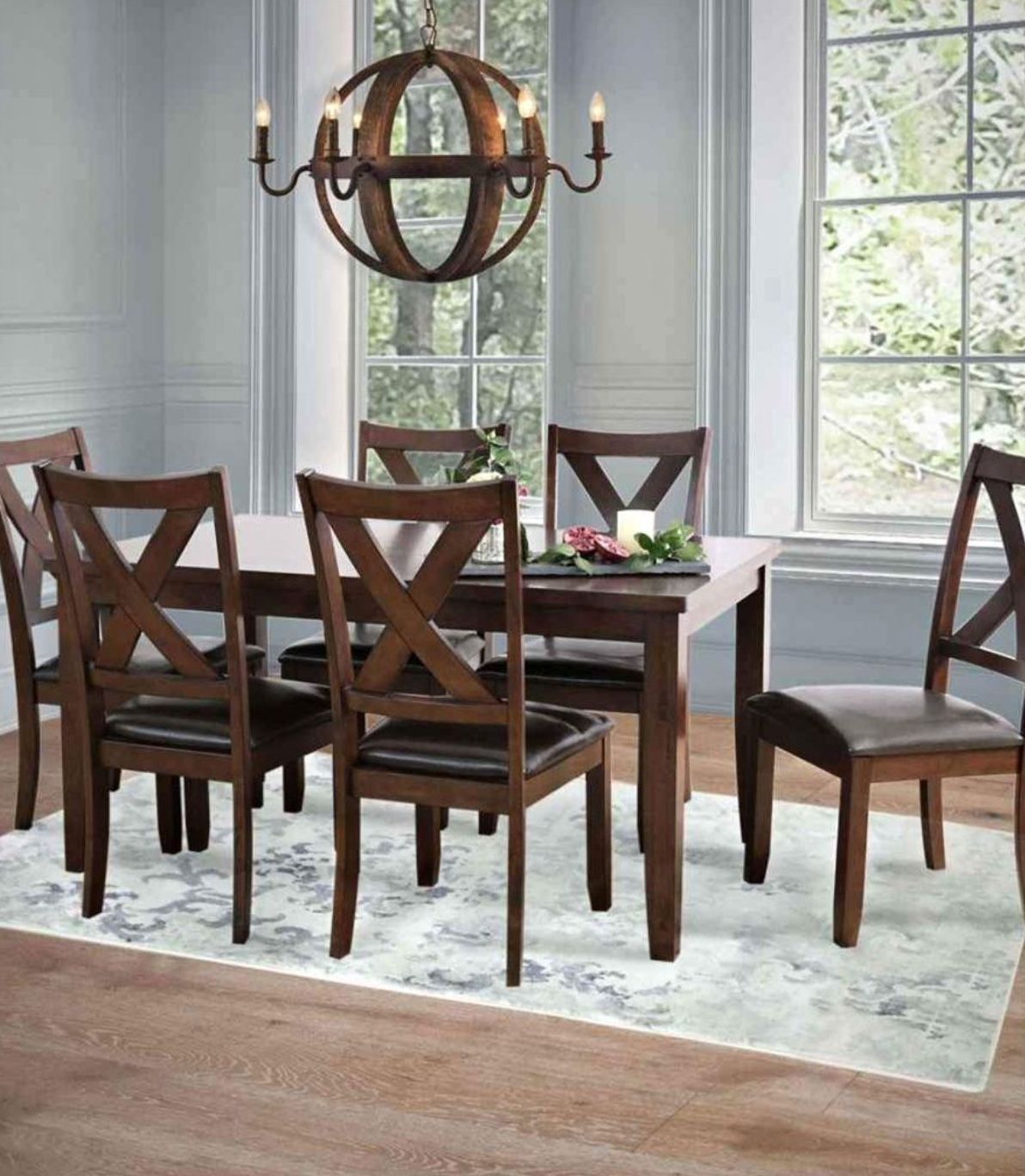 7 Piece Wood Dining Set