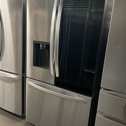 New Open Box Lg Counter Depth Insta View French Style Stainless Steel Refrigerator 