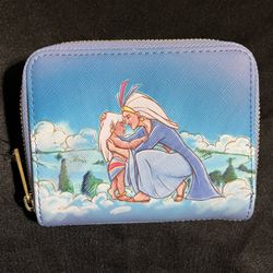 Disney’s Atlantis Baby Kida and Queen of Atlantis Blue small zip wallet NWT