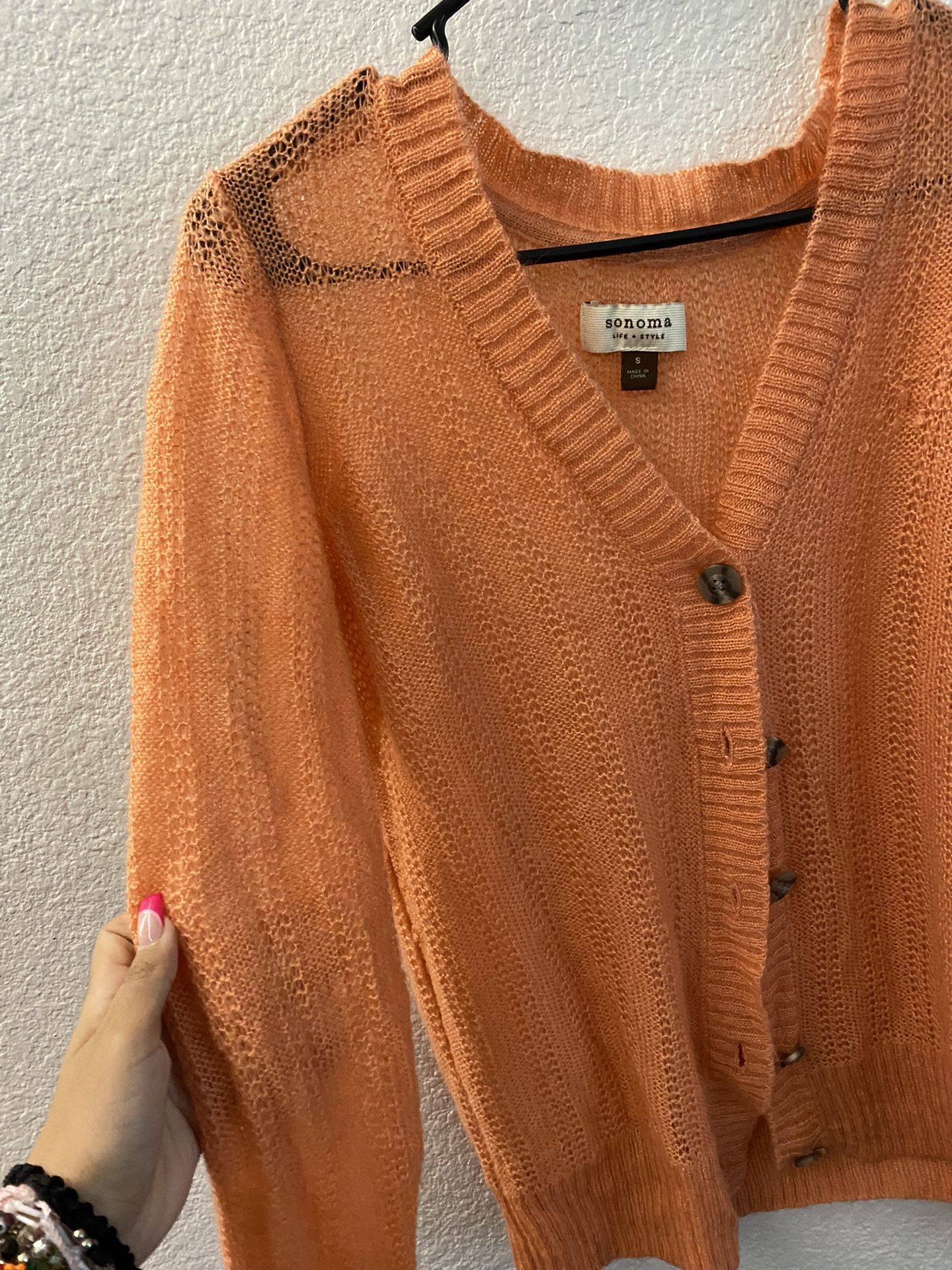 Orange Cardigan