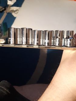 Stanley 6 pc SAE 3/8 drive 6 pt socket set