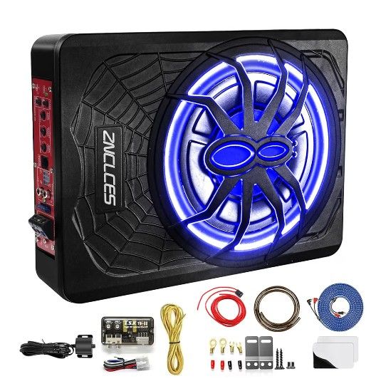 10" Subwoofer With Built In Amplifier Hideaway