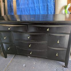 Solid Wood Dresser + Nightstand – Matching Set