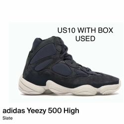 Adidas Yeezy high 500 slate US10 used
