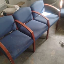 2 Three Seat Office Furniture 