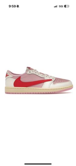 Travis Scott Nike Jordan 1 low Sail Tropical Pink