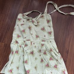 Girls Dress -light Green   - 6T