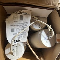 Pyle Pro PRJS56 5" 20W Hanging Pendant Ceiling Speaker (White)