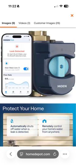 Smart Water Valve Shut-Off Controller with Flow Sensor