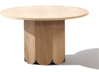 Round Coffee Table for Small Space, Petal-Type Base End Table, Side Table Corner Sofa Table for Living Room, Bedroom(B)