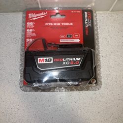 Milwaukee 5.0 XC Battery M18 48-11-1850 18V XC (NIP)
