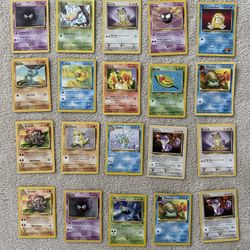 20 Original Pokémon Cards (Neo Discovery/Team Rocket) 1999
