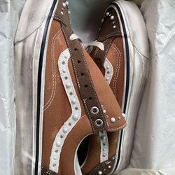 PEARLIZED VANS OLD SKOOL COCOA BROWN SZ: 9.5