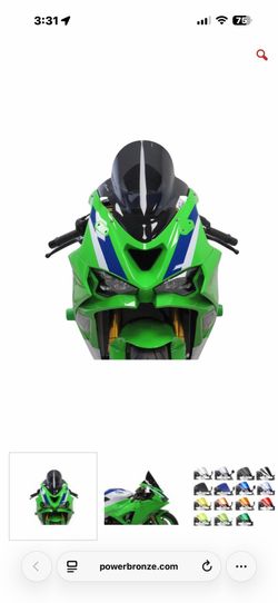 24/25 ZX6R UK PowerBronze High Bubble Windscreen