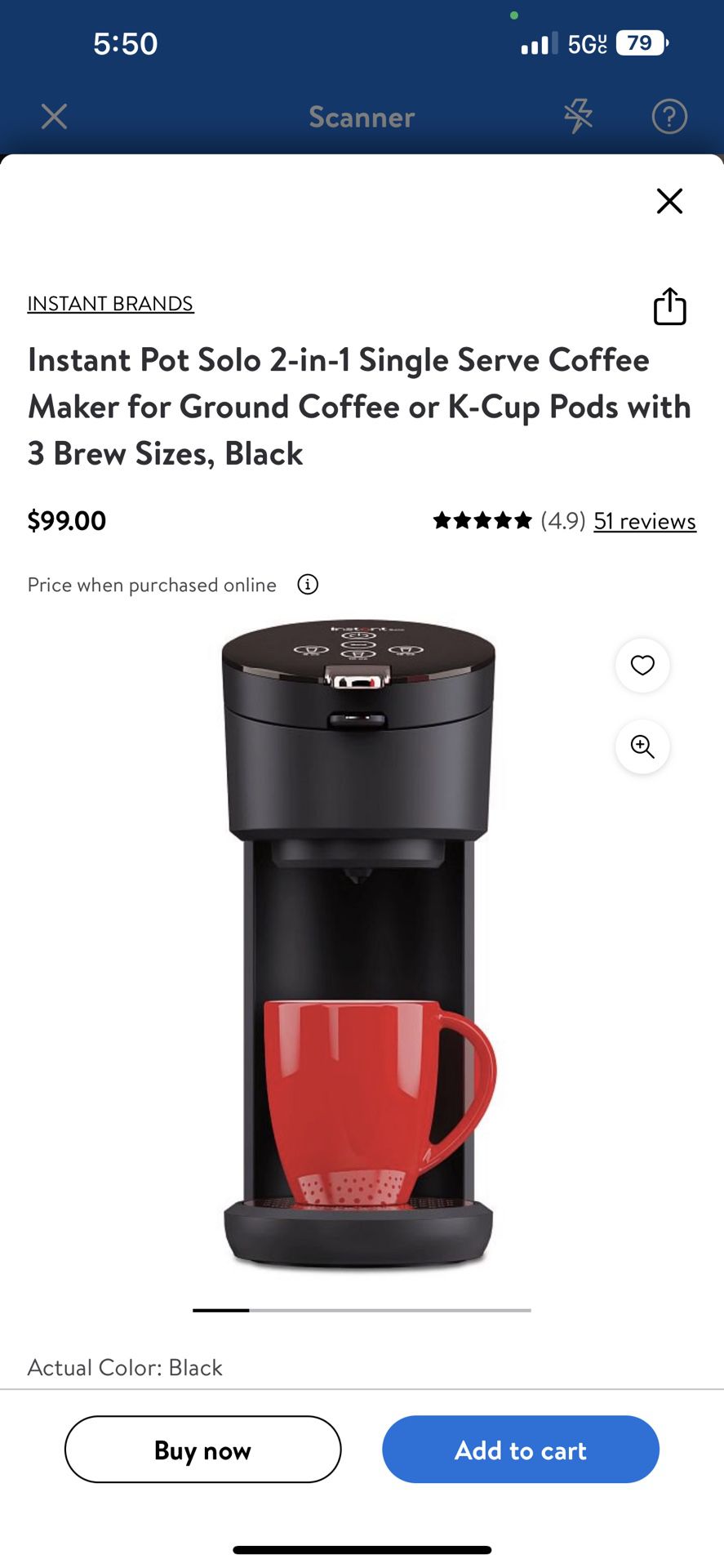 Instant Pot Coffee Solo Single Serve Coffee Maker - Uses Pods or Grounds -  New for Sale in Marvin, NC - OfferUp