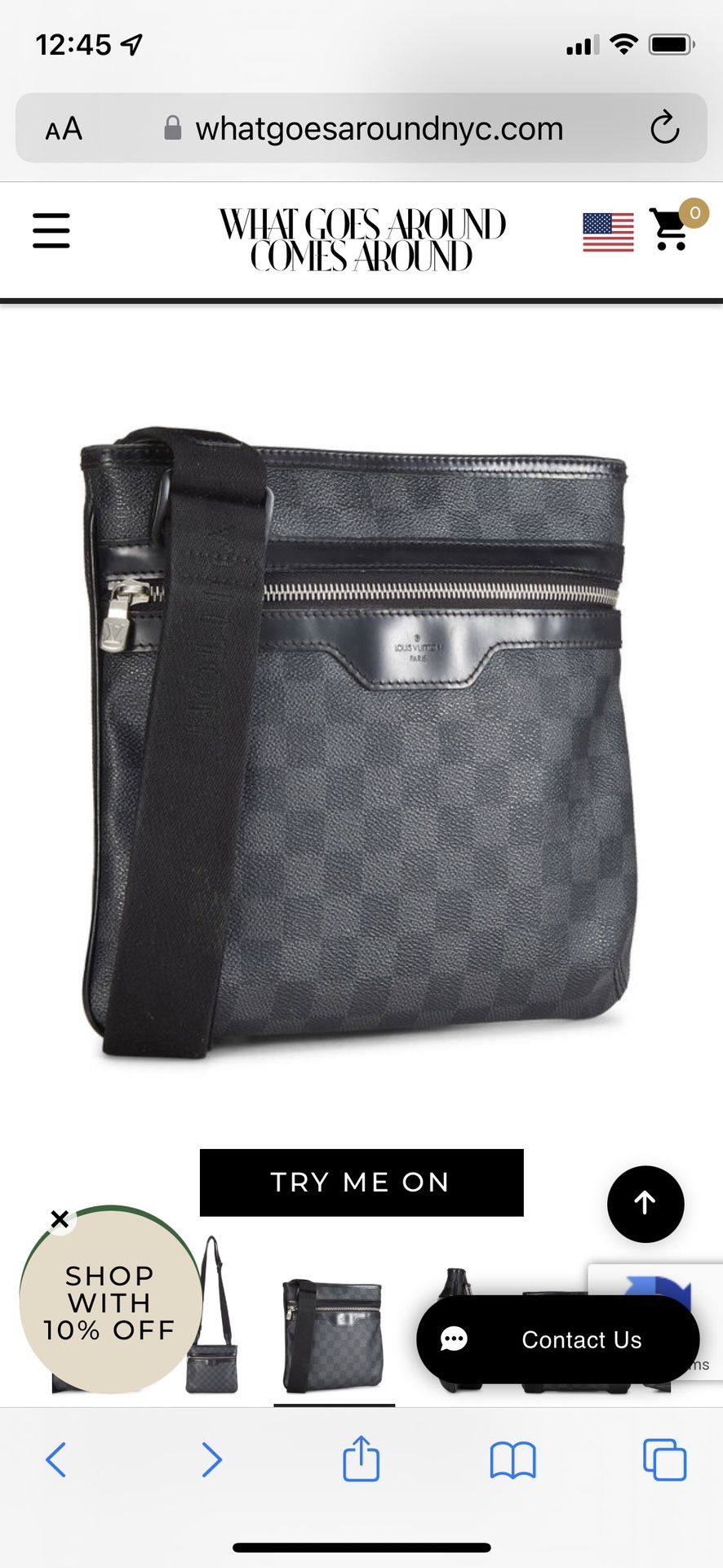 Louis Vuitton Thomas Damier Graphite Shoulder Bag