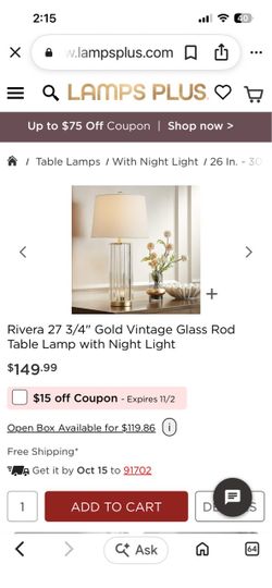 Table lamps with night light